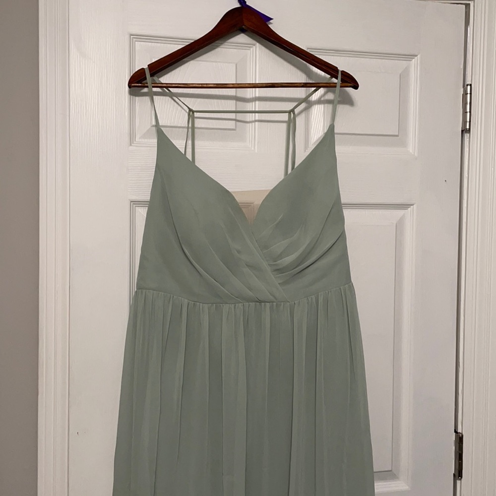 Azazie agave bridesmaids dress